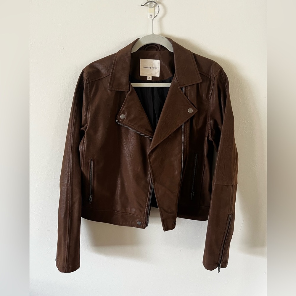 Faux Leather Jacket